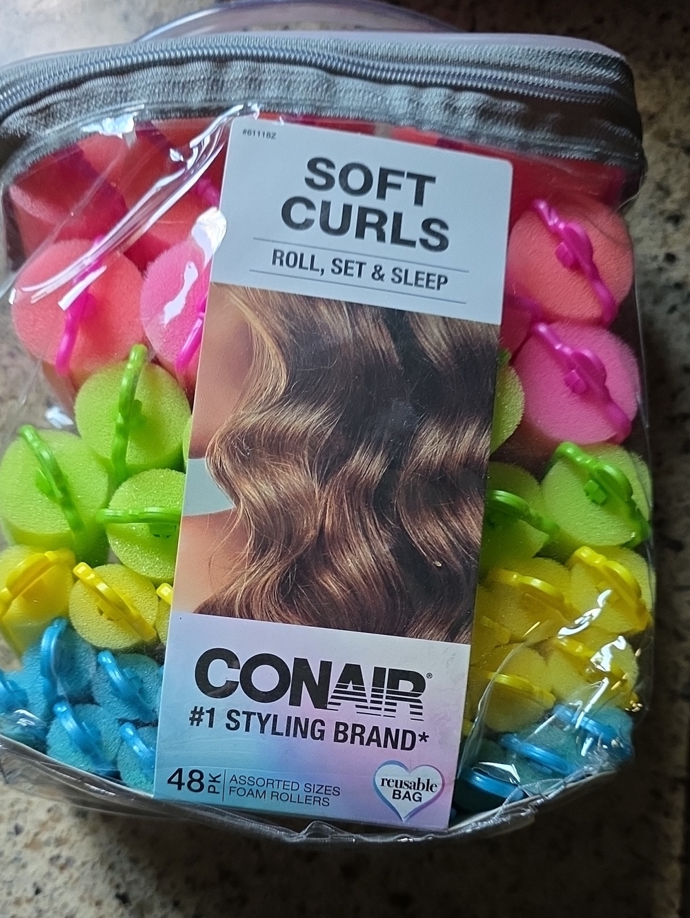 Soft Curls Foam Rollers – Pink, Green, Yellow, Blue